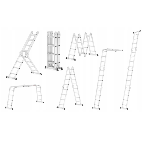 4x4 Aluminium Gelenkleiter mit Plattform